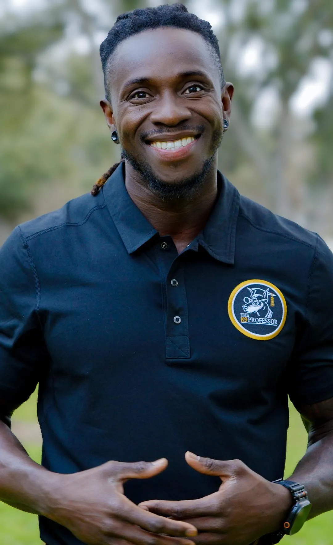 Emmanuel Kangah, founder of The K9 Professor